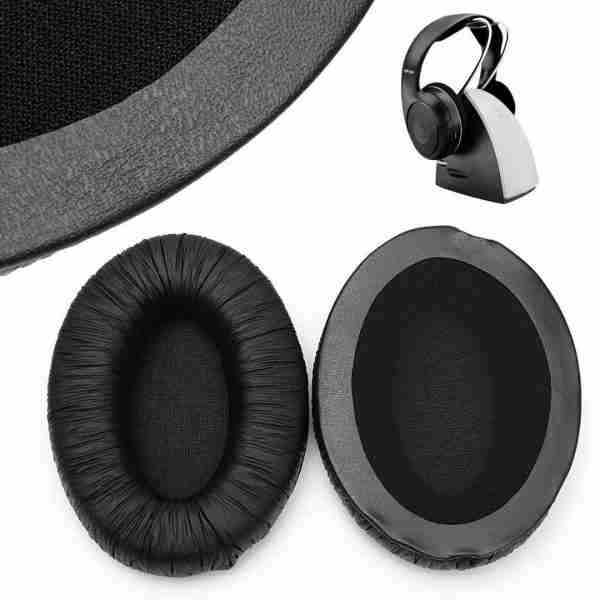 2pc Replacement Ear Pads Sennheiser RS110 RS115 RS120 HDR110 HDR115 HDR120 RS100 - Faux Leather - Image 2