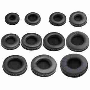 Replacement Ear Pads Round 50mm to 100mm - Black