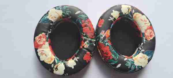 Replacement Ear Pads for Beats by Dr. Dre Studio 2 3 Wired or Wireless Headphones BLACK FLOWER